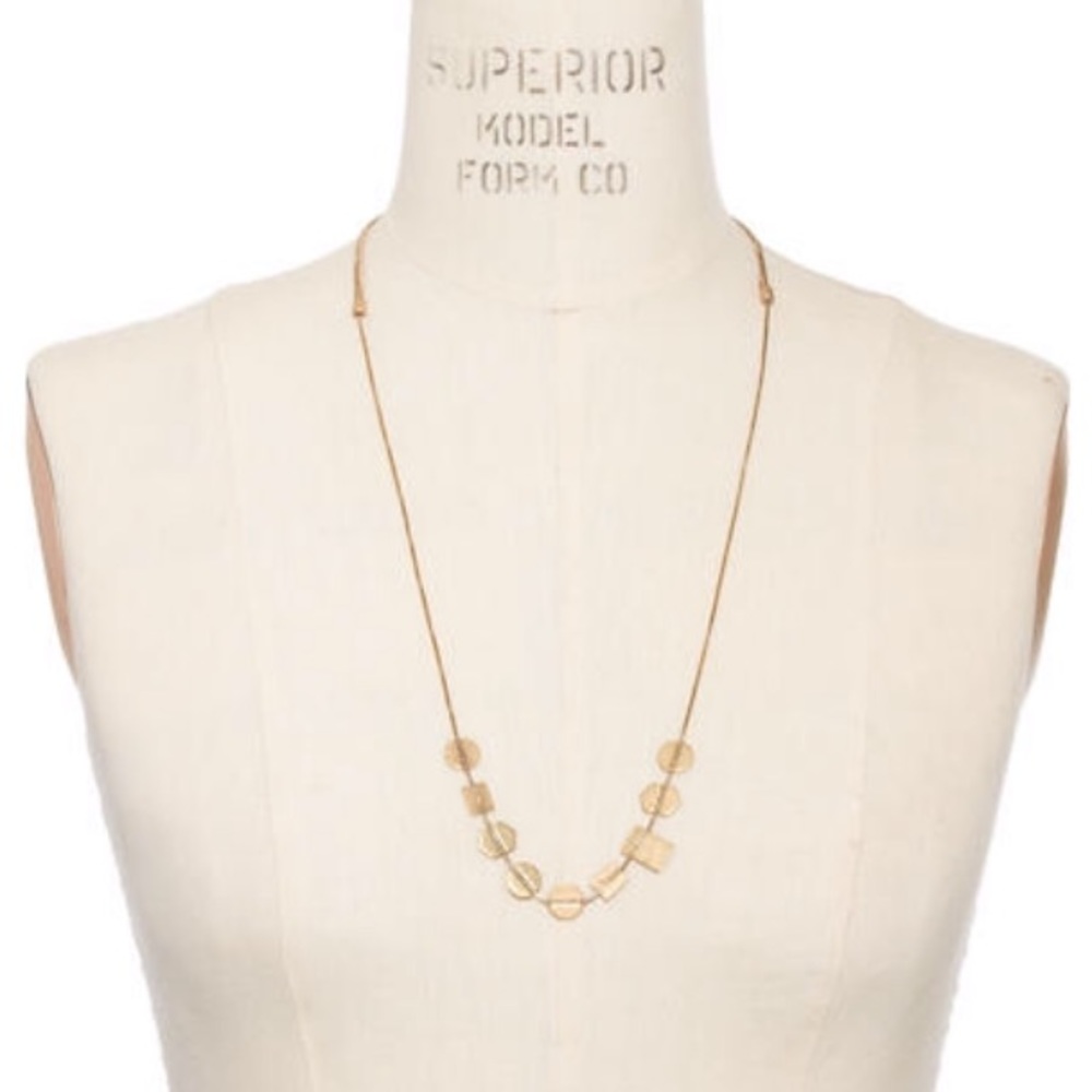 Madewell gold holding pattern necklace